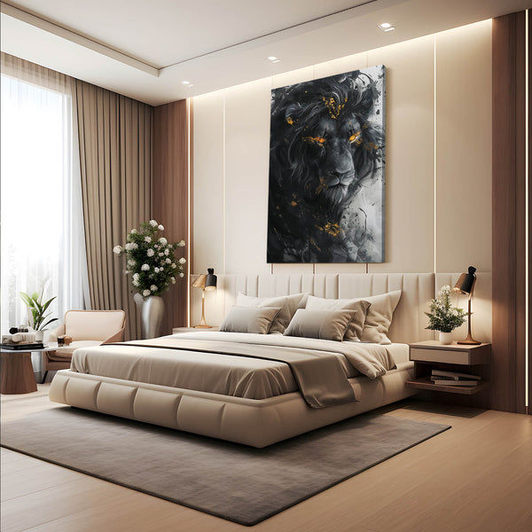 Mystic Flame Lion Wall Art | MusaArtGallery™