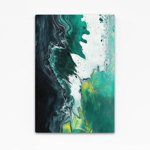 Mystic Flow Green Abstract Art | MusaArtGallery™