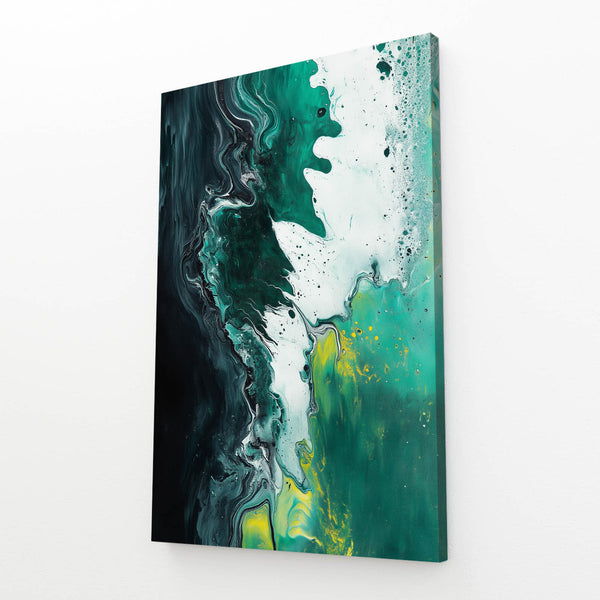 Mystic Flow Green Abstract Art | MusaArtGallery™