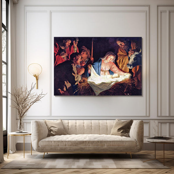 Nativity Scene Christian Wall Art | MusaArtGallery™