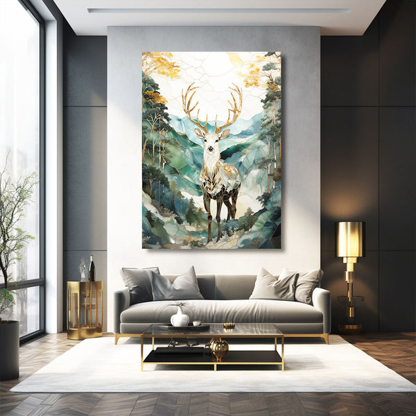 Natural Colour Deer Wall Art | MusaArtGallery™