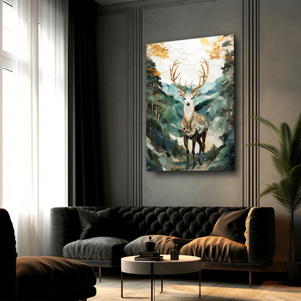 Natural Colour Deer Wall Art | MusaArtGallery™