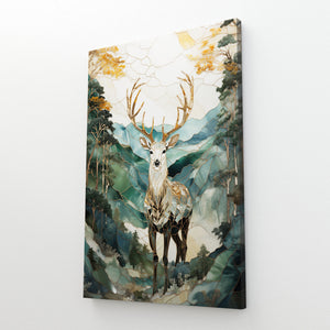 Natural Colour Deer Wall Art | MusaArtGallery™