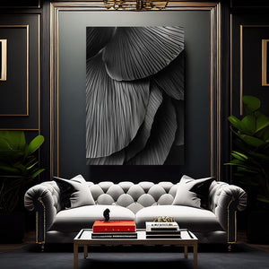 Nature Black Abstract Art