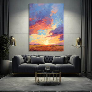 Navy Blue Abstract Wall Art | MusaArtGallery™
