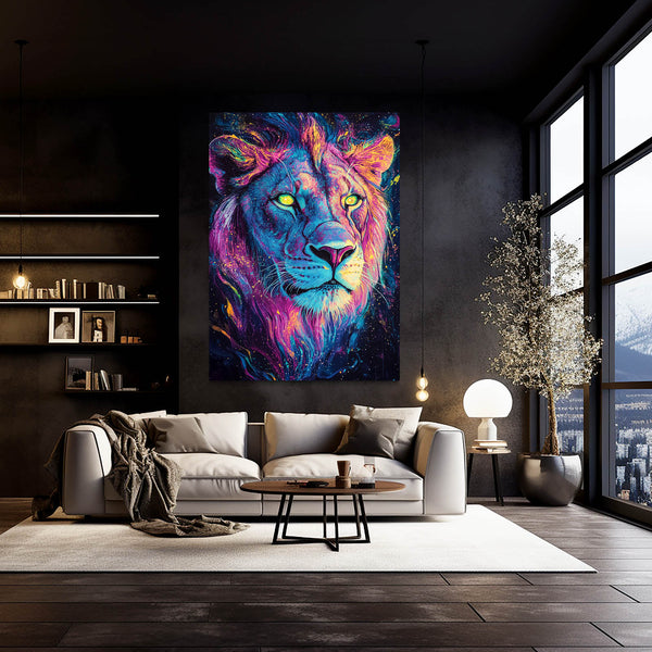 Nebula Lion Wall Art | MusaArtGallery™