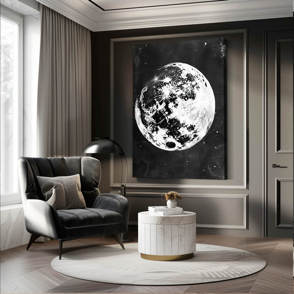 Negative Exposure Moon Art  | MusaArtGallery™