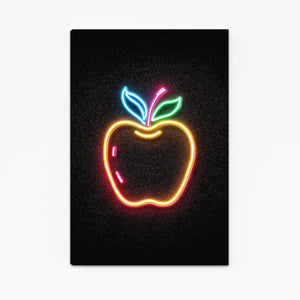 Neon Apple Art