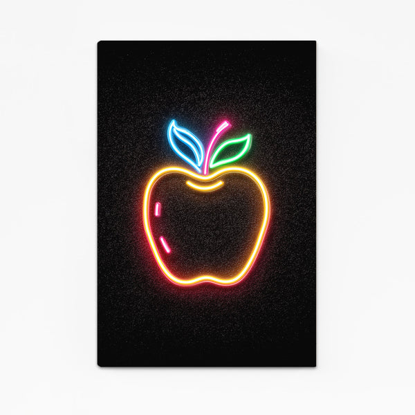 Neon Apple Art