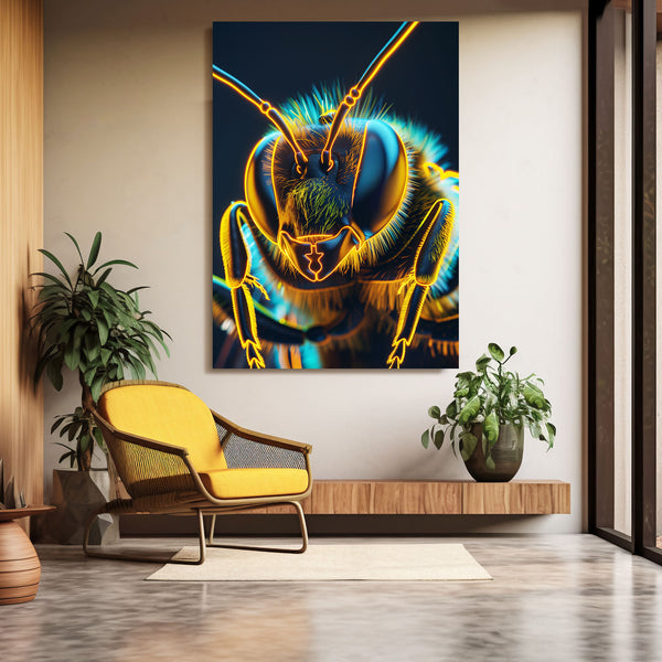 Neon Bee Art | MusaArtGallery™