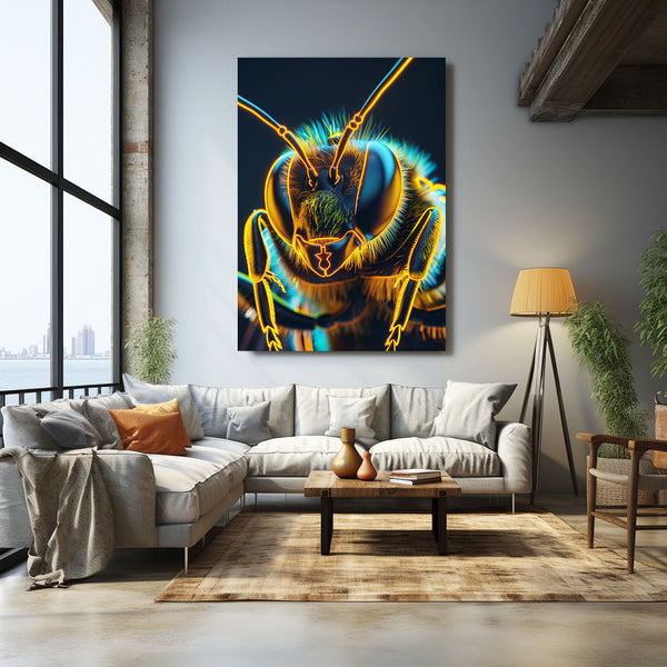 Neon Bee Art | MusaArtGallery™