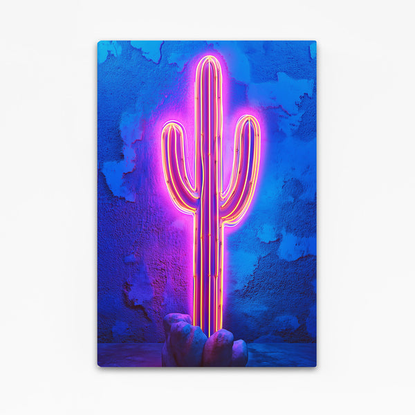 Neon Cactus Art