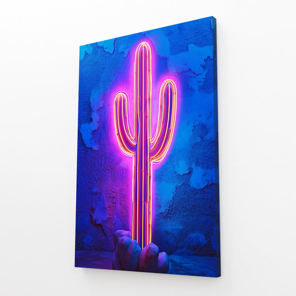 Neon Cactus Art