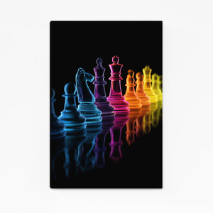 Neon Chess Digital Art