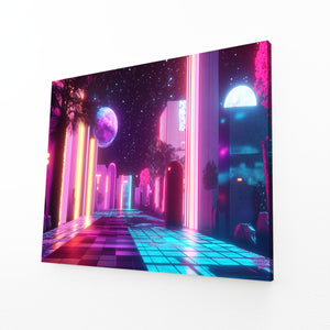 Neon Cityscape Cyberpunk Art | MusaArtGallery™