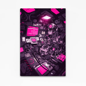 Neon Command Cyberpunk Art | MusaArtGallery™