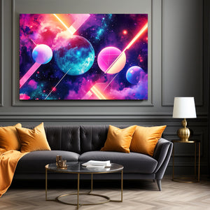 Neon Cosmos Cyberpunk Art | MusaArtGallery™