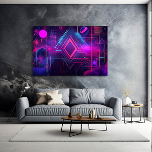 Neon Dimensions Cyberpunk Art | MusaArtGallery™