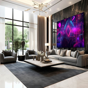 Neon Dimensions Cyberpunk Art | MusaArtGallery™