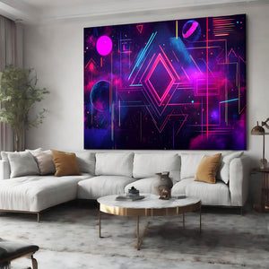 Neon Dimensions Cyberpunk Art | MusaArtGallery™