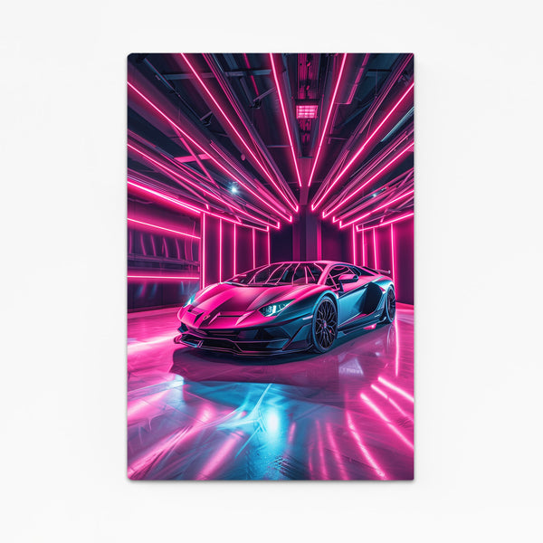 Neon Drive Car Art