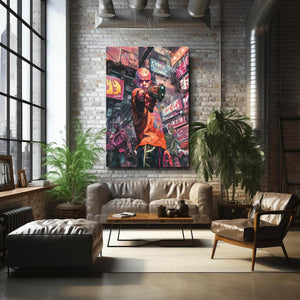 Neon Enforcer Cyberpunk Art | MusaArtGallery™