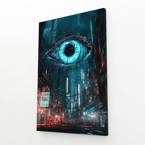 Neon Eye Cyberpunk Art | MusaArtGallery™