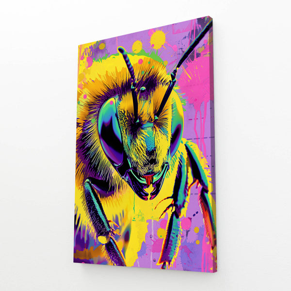 Neon Glow Bee Art | MusaArtGallery™