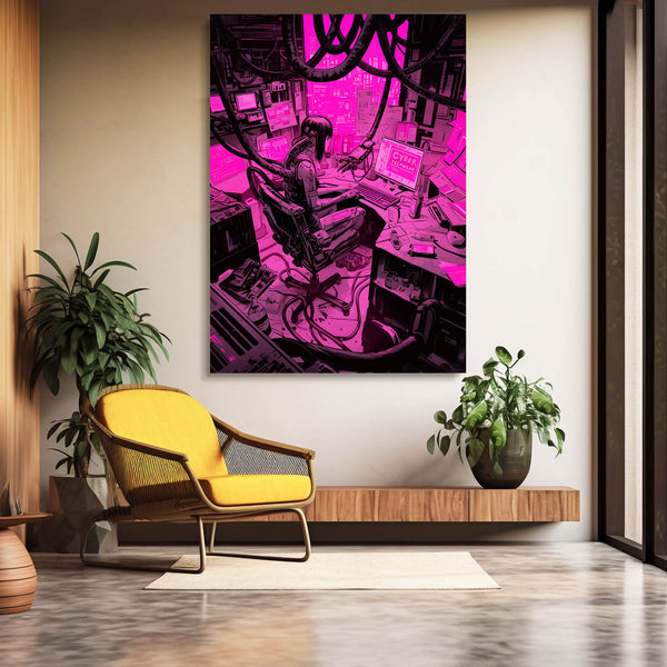 Neon Hacker Cyberpunk Art | MusaArtGallery™