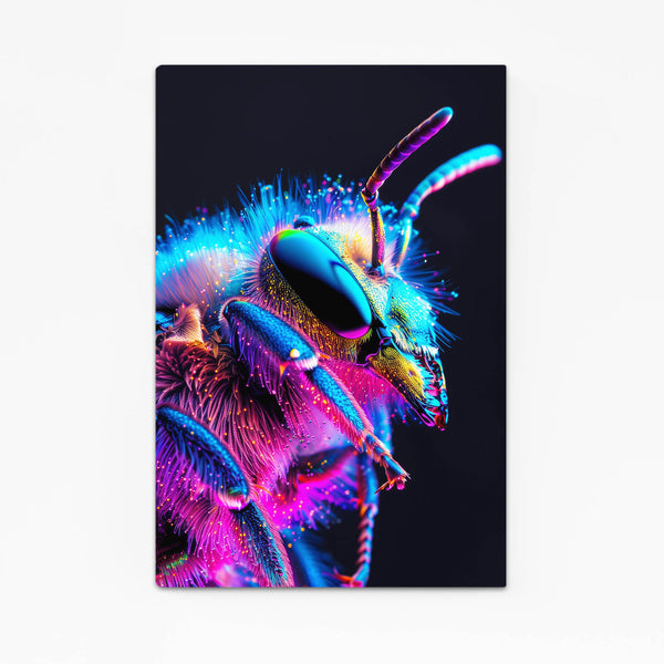 Neon Hive Bee Art | MusaArtGallery™