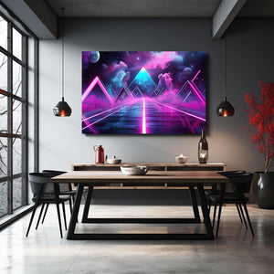 Neon Horizon Cyberpunk Art