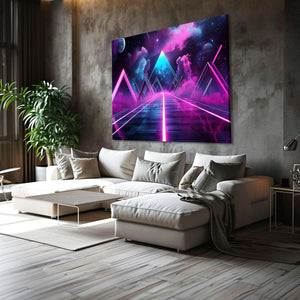 Neon Horizon Cyberpunk Art