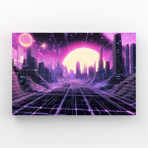 Neon Metropolis Cyberpunk Art | MusaArtGallery™