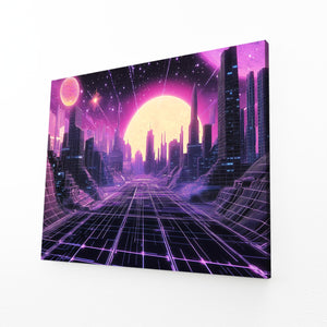 Neon Metropolis Cyberpunk Art | MusaArtGallery™