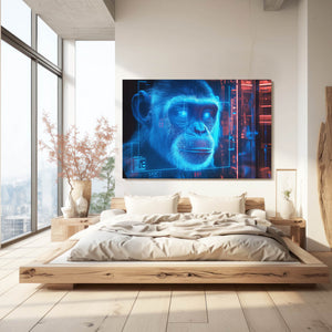 Neon Monkey Art