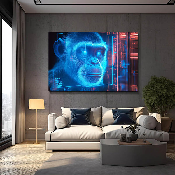 Neon Monkey Art