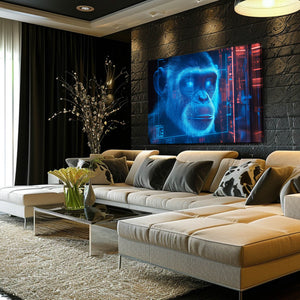 Neon Monkey Art