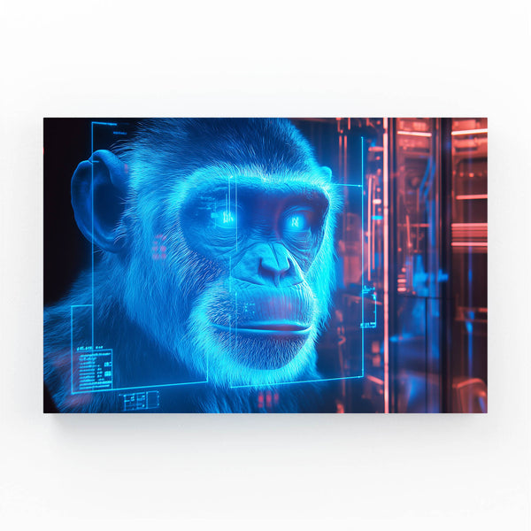 Neon Monkey Art
