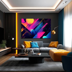 Neon Orbit Cyberpunk Art | MusaArtGallery™