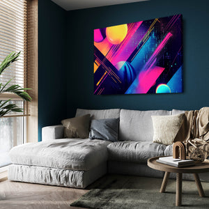 Neon Orbit Cyberpunk Art | MusaArtGallery™