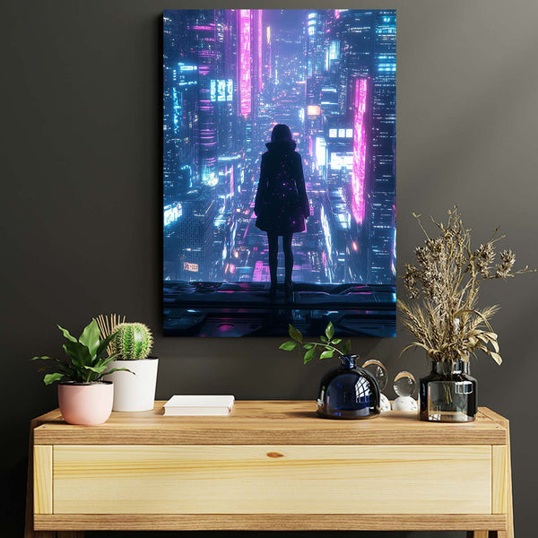 Neon Overlook Cyberpunk Art | MusaArtGallery™