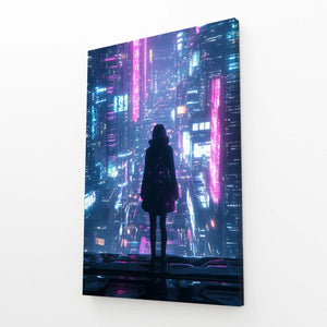 Neon Overlook Cyberpunk Art | MusaArtGallery™