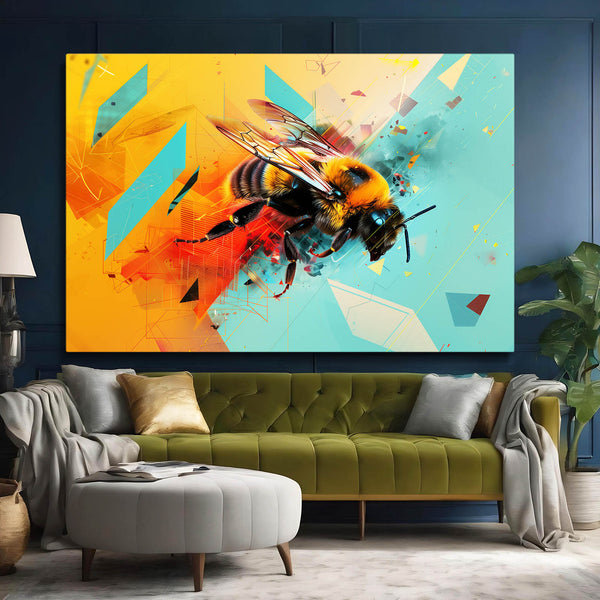 Neon Pulse Bee Art | MusaArtGallery™