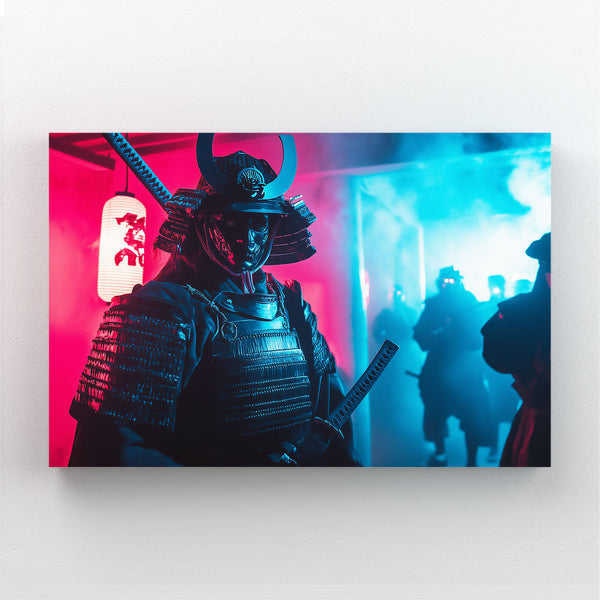 Neon Samurai Canvas