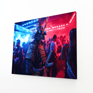 Neon Samurai Wall Art