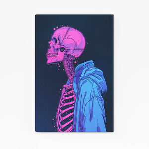 Neon Skeleton Skull Art | MusaArtGallery™