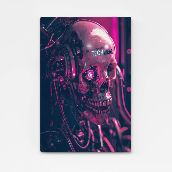 Neon Skull Cyberpunk Art | MusaArtGallery™