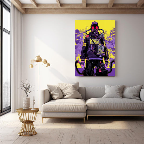 Neon Soldier Cyberpunk Art | MusaArtGallery™