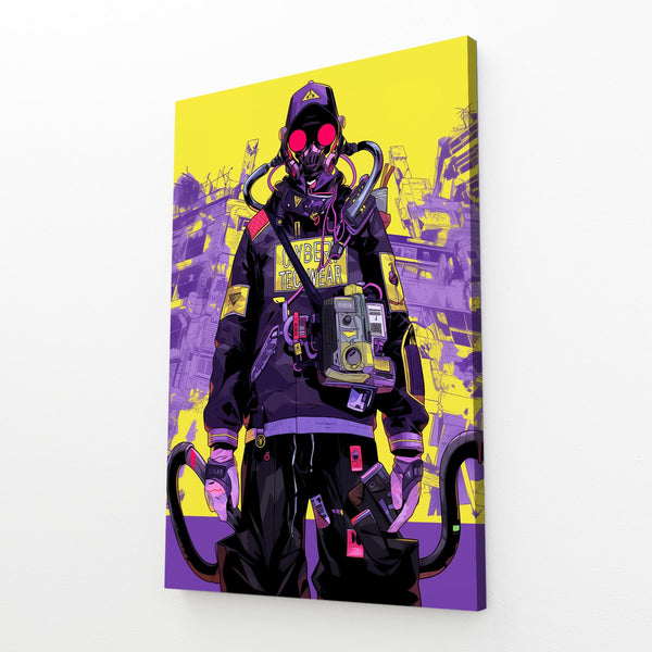 Neon Soldier Cyberpunk Art | MusaArtGallery™