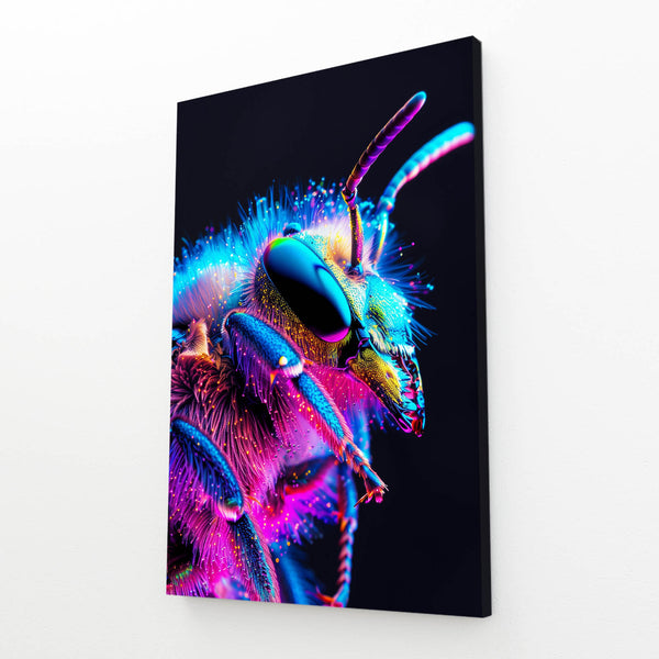 Neon Spectrum Bee Art | MusaArtGallery™